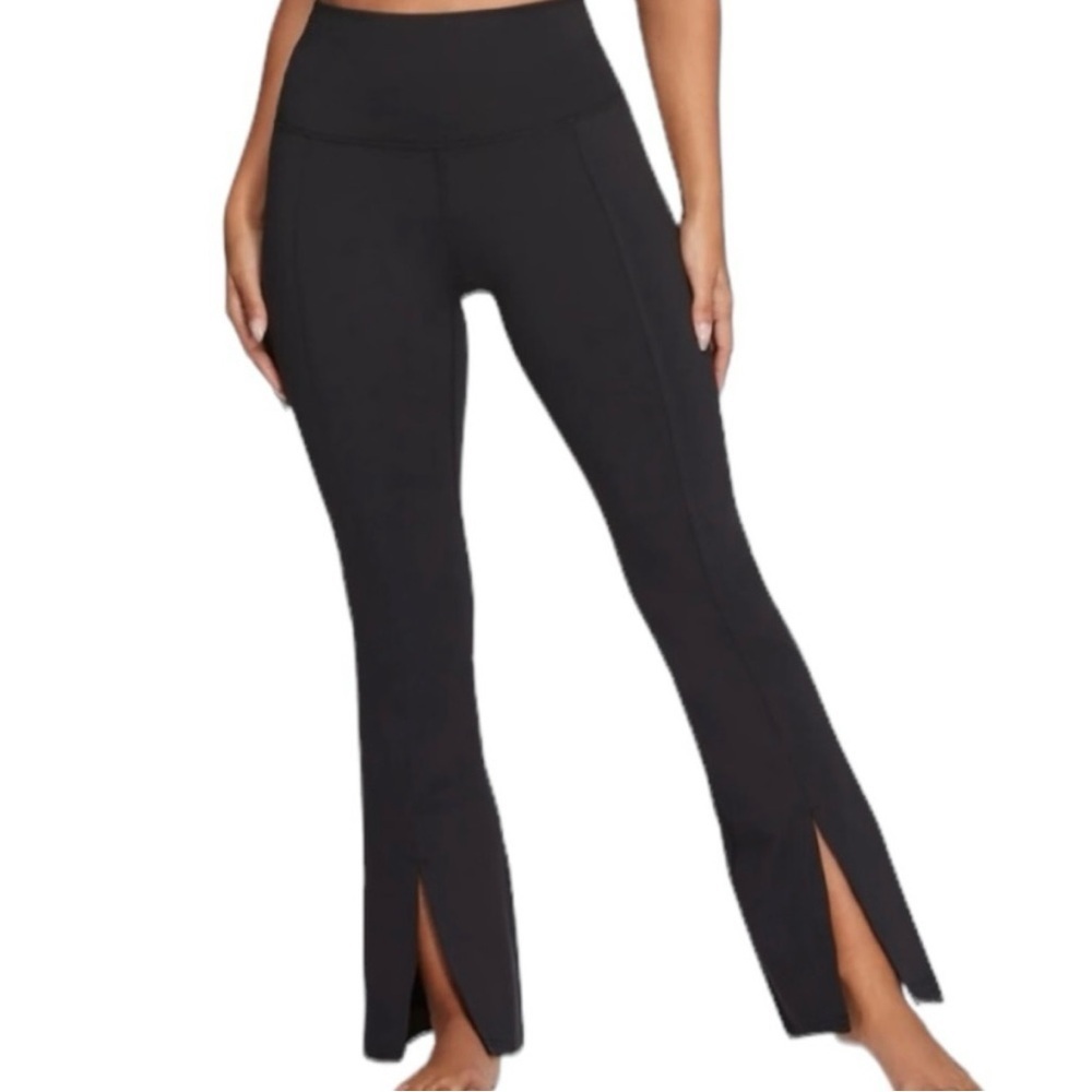 Jessica Simpson Black Daily Slit-Hem High-Waist Flare Size XL
